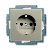 2CKA002011A6146, Розетка SCHUKO 16А 250В, с винтовыми клеммами, Basic 55, шампань, 23 EUC-93-507