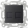 Розетка для передачи данных 2xRJ45 Cat.5e UTP цвета графит S24 Harmonie 