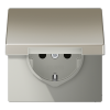 ES1520KIKL, Штепсельная розетка SCHUKO 16A 250V~ с откидной крышкой и защитой от детей, благородная 