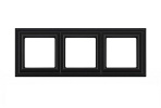 EPD483SWM, EcoProfi DECO Рамка 3-ая, черный матовый