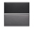 2CLA221000N1801, Механизм 1-клавишного проходного переключателя с клавишей, 2-модульный, серия Zenit