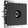 W1183008/ ТВ-розетка оконечная (черный матовый)