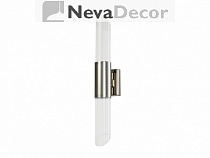NEWPORT 7270 7272/A nickel , Бра, Nickel Clear glass L8*H50*Sp10.4 cm GU10 2*40W, М0062308