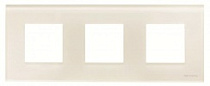 2CLA227300N3001, Рамка 3-постовая, серия Zenit, стекло белое, N2273 CB