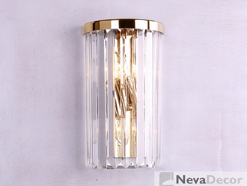 NEWPORT 10110 10112/A gold , Бра, Gold Clear crystal L18*H32*Sp10 cm G9 2*60W, М0061082
