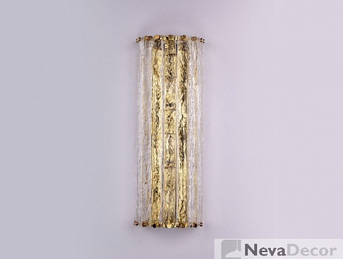 NEWPORT 10820 10823/A gold , Бра, Gold Clear crystal L15*H48*Sp11.5 cm G9 4*60W, М0063345