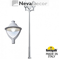 P50.372.A30.LXH27, Fumagalli EKTOR 4000/MIDIPILAR/BEPPE 3L LED-HIP, серый/прозрачный