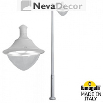 V50.372.A10.LXD6L, Fumagalli EKTOR 4000/MIDIPILAR/VIVI 1L LED GX-53, серый/прозрачный
