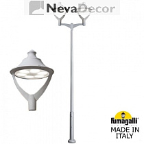 P50.372.A20.LXD6L, Fumagalli EKTOR 4000/MIDIPILAR/BEPPE 2L LED GX-53, серый/прозрачный