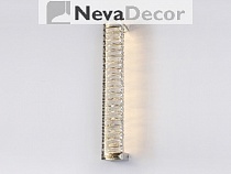 NEWPORT 8240 8241/A gold , Бра, Gold Clear crystal L7,6*H52*Sp8,5 cm LED strip 10W 3000K 1100Lm, М00