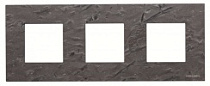 2CLA227300N2201, Рамка 3-постовая, серия Zenit, натуральный сланец, N2273 PZ