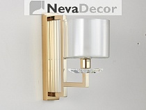 NEWPORT 4400 4401/A gold , Бра, Gold Clear crystal Clear glass L15*H30*Sp27 cm E14 1*60W, М0060953