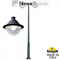 V50.372.A20.AXH27, Fumagalli EKTOR 4000/MIDIPILAR/VIVI 2L LED-HIP, черный/прозрачный