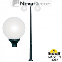 G41.372.A20.AYE27DN, Fumagalli EKTOR MIDIPILAR/GLOBE 400 modern 2L DN, Черный/Опал (молочный)