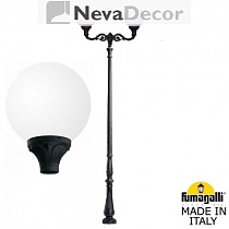 G40.208.M20.AYE27, Fumagalli HOREB ADAM/GLOBE 400 2L, Черный/Опал (молочный)