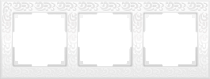 a028964, WL05-Frame-03-white / Рамка на 3 поста (белый)