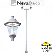 R50.372.A20.LXD6L, Fumagalli EKTOR 4000/MIDIPILAR/REMO 2L LED GX-53, серый/прозрачный