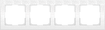 a028965, WL05-Frame-04-white / Рамка на 4 поста (белый)