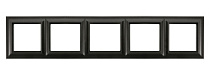 EPS485SWM, EcoProfi Standart Рамка 5-ая, черный матовый
